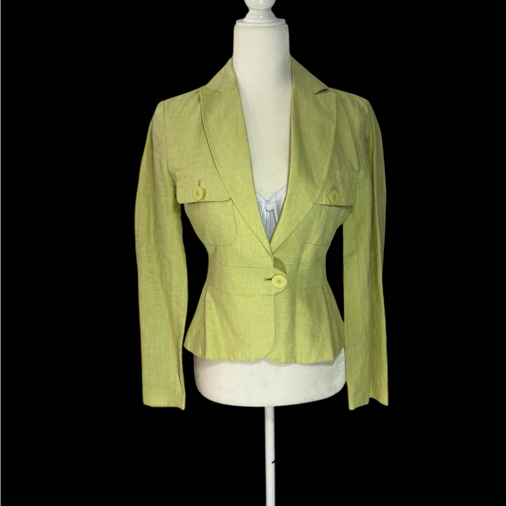 Max Studio Light Green Blazer - image 2